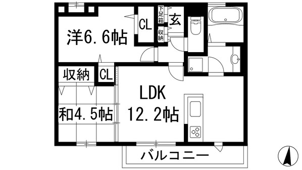 メープル住吉の物件間取画像